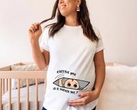 Pregnancy Announcement Shirt, Excuse Me Is It July Yet, Custom Maternity Shirt, Baby Boy Announcement Shirt, Baby Shower Gift...