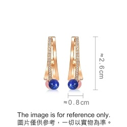 'Cosmos' 18K Rose Gold Lapis Lazuli Earrings