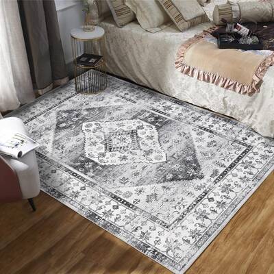 Garvee Rug 5x7 Living Room Rug Washable Rugs for Bedroom Ultra-Soft Indoor Kitchen Rug Vintage Floral Distressed Carpet Non S...