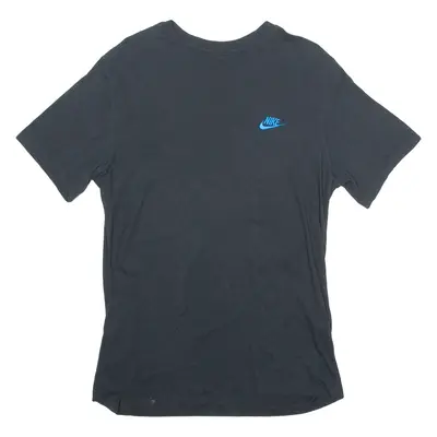 NIKE Mens T-Shirt Black Crew Neck M