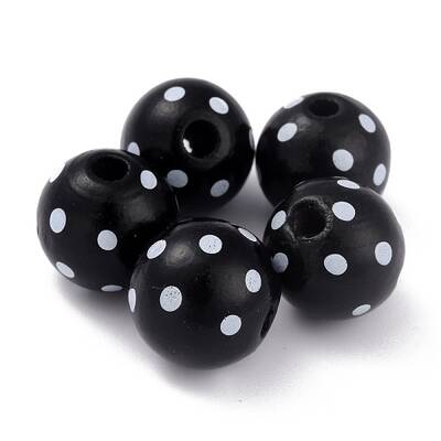 Dyed Natural Wooden Beads