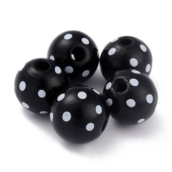 Dyed Natural Wooden Beads
