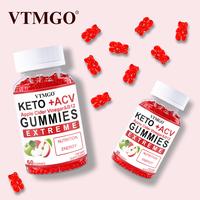 VTMGO Keto ACV Premium Gummies 750mg Apple Cider Vinegar 40mg Beetroot 40mg Pomegranate Natural Dietary Supplement for Health...