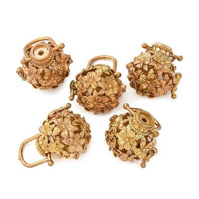 Brass Hollow Cage Pendants
