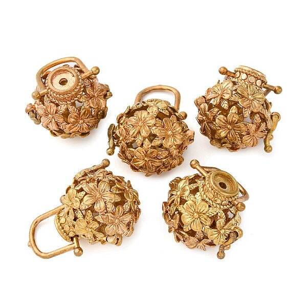Brass Hollow Cage Pendants