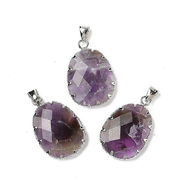 Natural Amethyst Pendants