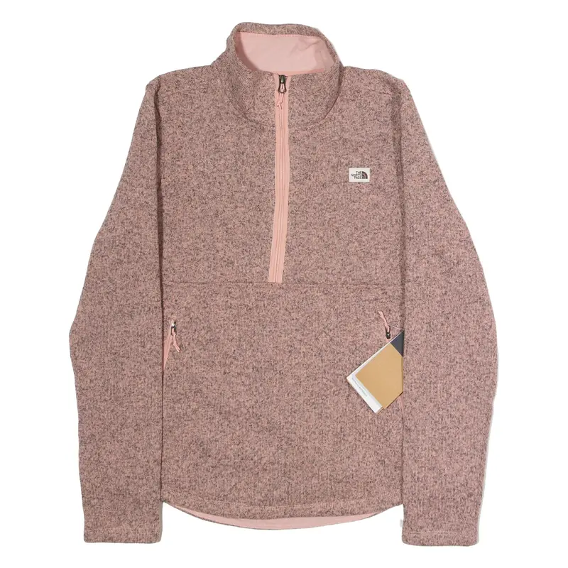 THE NORTH FACE Womens Pullover Jacket Pink Knit M