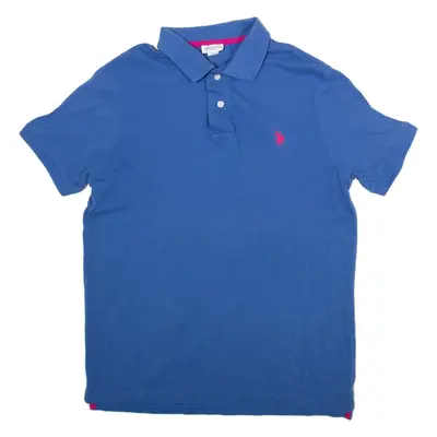 U.S POLO ASSN. Mens Polo Shirt Blue L