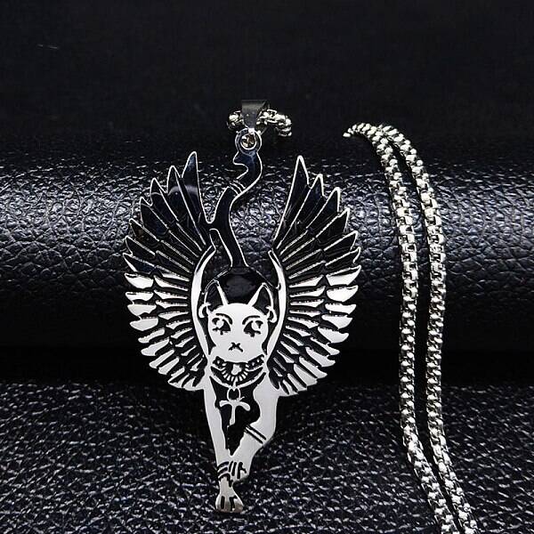 304 Stainless Steel Enamel Pendant Necklaces for Women Men