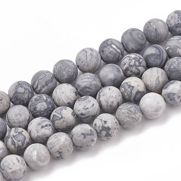 Natural Map Stone/Picasso Stone/Picasso Jasper Beads Strands
