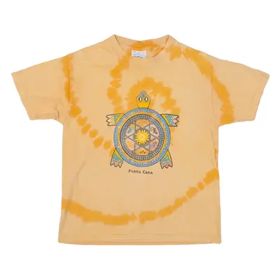 YACHT CLUB Punta Cana Girls Tie Dye T-Shirt Orange XL