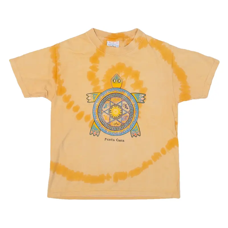 YACHT CLUB Punta Cana Girls Tie Dye T-Shirt Orange XL
