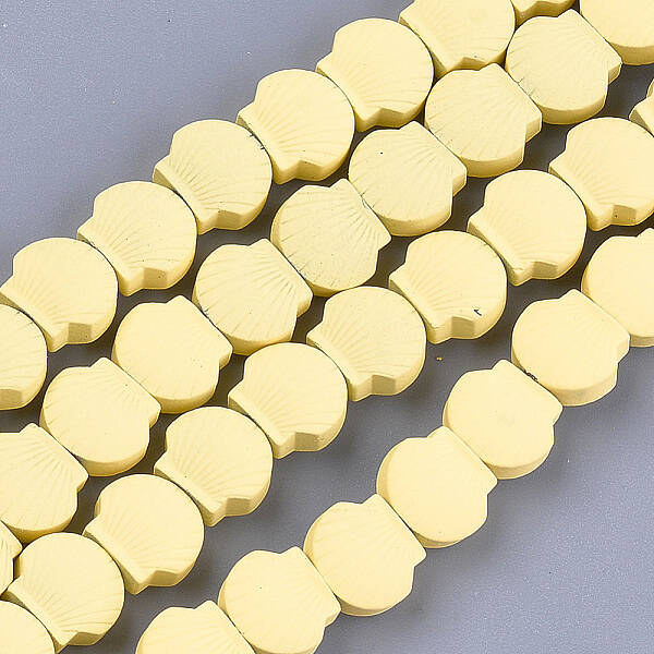 Spray Painted Non-magnetic Synthetic Hematite Beads Strands