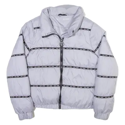 DKNY Mens Puffer Jacket Grey M
