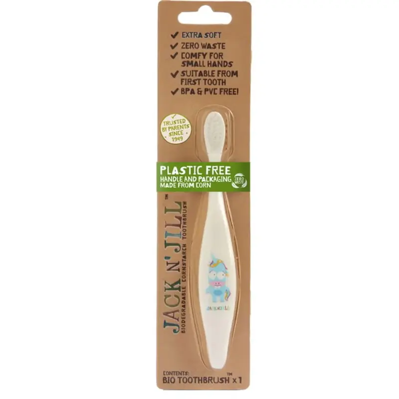 Jack n jill Organic & Biodegradable Unicorn Toothbrush