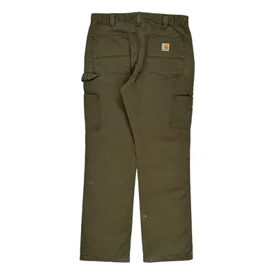 Carhartt Carpenter Trousers - 33W 31L Green Cotton