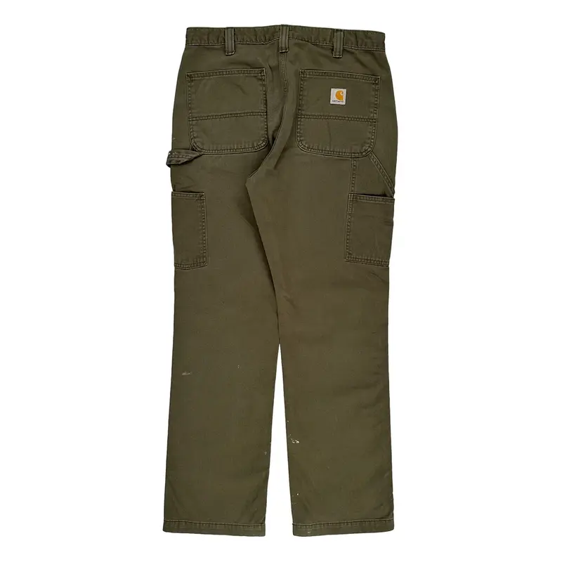 Carhartt Carpenter Trousers - 33W 31L Green Cotton