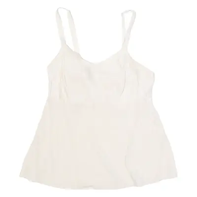 Womens Vest Cream Sleeveless S