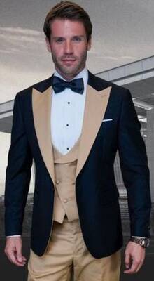 3 Piece Modern Fit Designer Tuxedo
