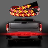 Fishbone Shaped LED Tailgate Light Bar, 60'' LED Tailgate Lights, Brake Running Sequential Turn Signal Strip Strobe Light Kit...