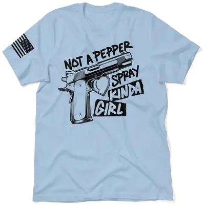 Pepper Spray Kind Of Girl - Safety Yellow T-Shirt