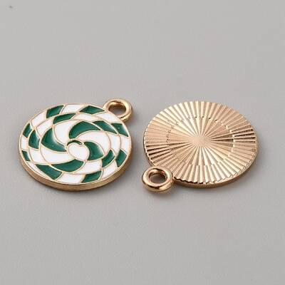Christmas Themed Alloy Enamel Pendants