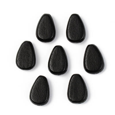 Painted Natural Wood Beads