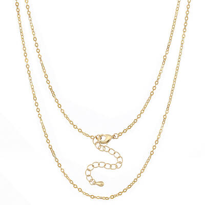 6Pcs Brass Cable Chain Necklaces Set for Men Women