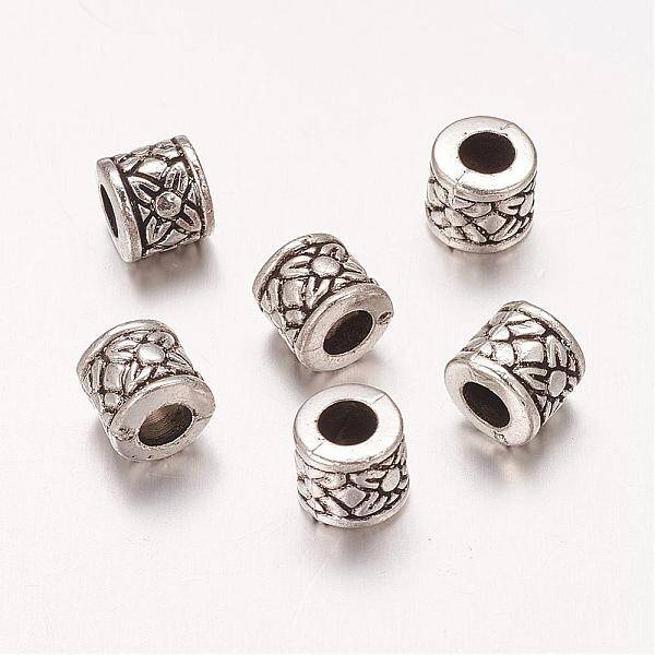 Antique Silver CCB Plastic Spacer Beads