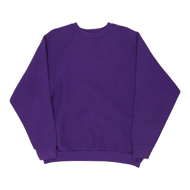 Made in USA Fruit Of The Loom Sweatshirt - XL Purple Cotton Blend