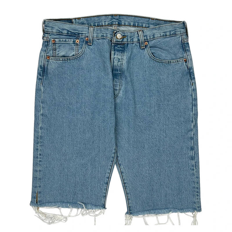 501 Levis Denim Shorts - 38W 14L Light Wash Denim