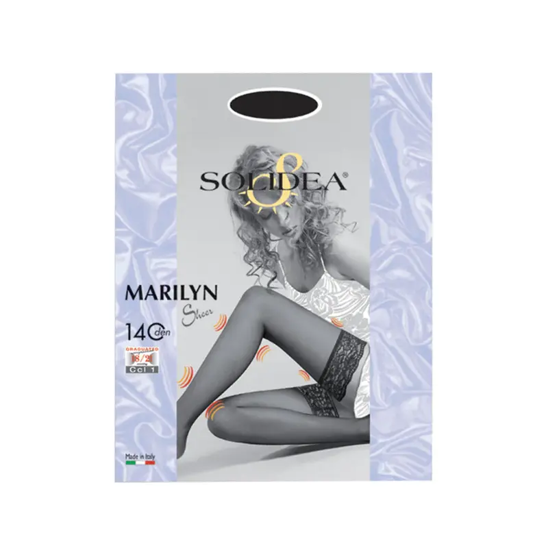 Solidea Marilyn 140Den Sheer Hold Ups 18 21mmHg 4L Black