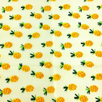 Zero Waste Bee's Wax Wrap | Color: Pineapples | Specification: Variety 3 Pack