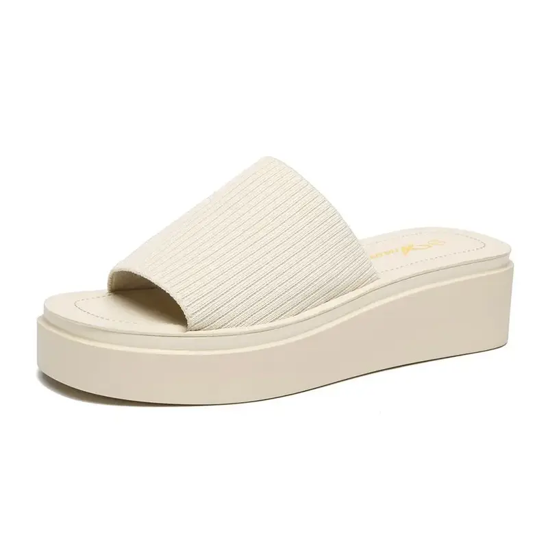 Athlefit Women's Slip On Platform Sandals Comfortable Open Toe Flatform Chunky Sandals Walking Shoes Footwear Springtok Summe...