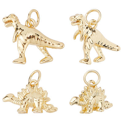 10Pcs 2 Style Rack Plating Brass Pendants