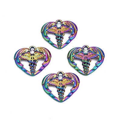 Rainbow Color Alloy Pendants