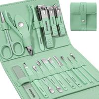 16pcs Professional Comfort Nail Care Manicure Set, Nail Care, Cuticle Pusher, Household Essential, Gift for Family & Wife & F...