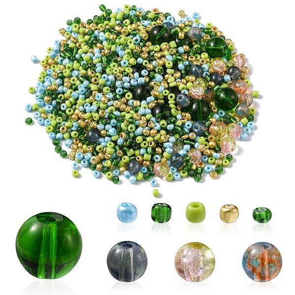 DIY Glass Beads Jewelry Making Finding Kit