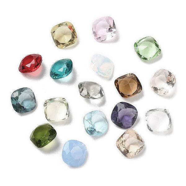 Pointed Back Glass Rhinestone Cabochons