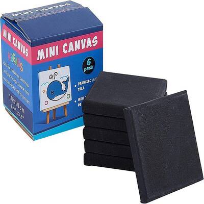 6 Packs 4x4 Inch Mini Canvas Panel