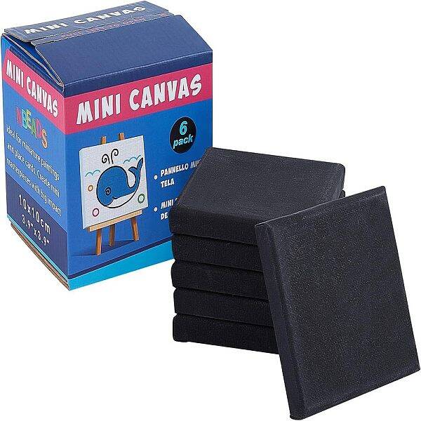 6 Packs 4x4 Inch Mini Canvas Panel