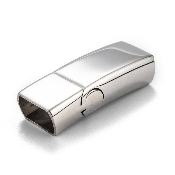Tarnish Resistant 316 Surgical Stainless Steel Magnetic Clasps with Glue-in Ends