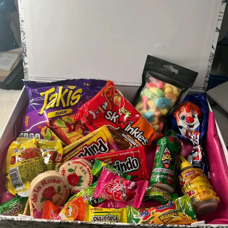 35 piece mexican candy box snack box
