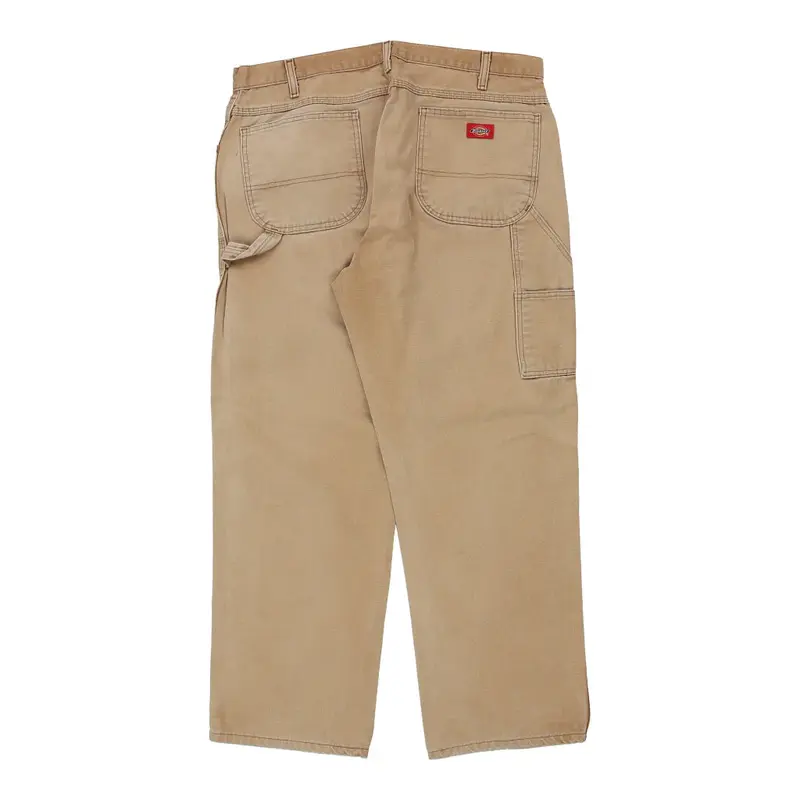 Dickies Carpenter Trousers - 38W 30L Beige Cotton