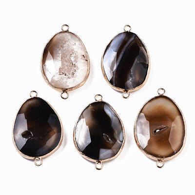 Natural Agate Links Connectors