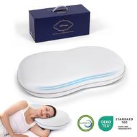 VIPfree Cat Belly Memory Foam Pillow, Ergonomic Neck Support, Contoured Cervical Pillow for Shoulder Pain Relief, Breathable ...