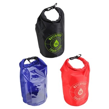 50 Custom 10-Liter Waterproof Gear Bag With Touch-Thru Pouch - ...