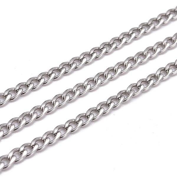 Tarnish Resistant 304 Stainless Steel Twisted Chains for Men's Necklace Making