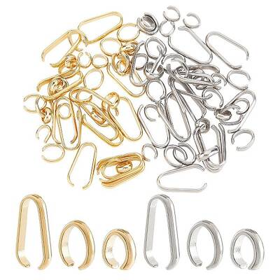 84Pcs 6 Style 304 Stainless Steel Quick Link Connectors