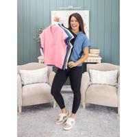 Zenana Raised Rib High Neck Half Zip Top | S-L
